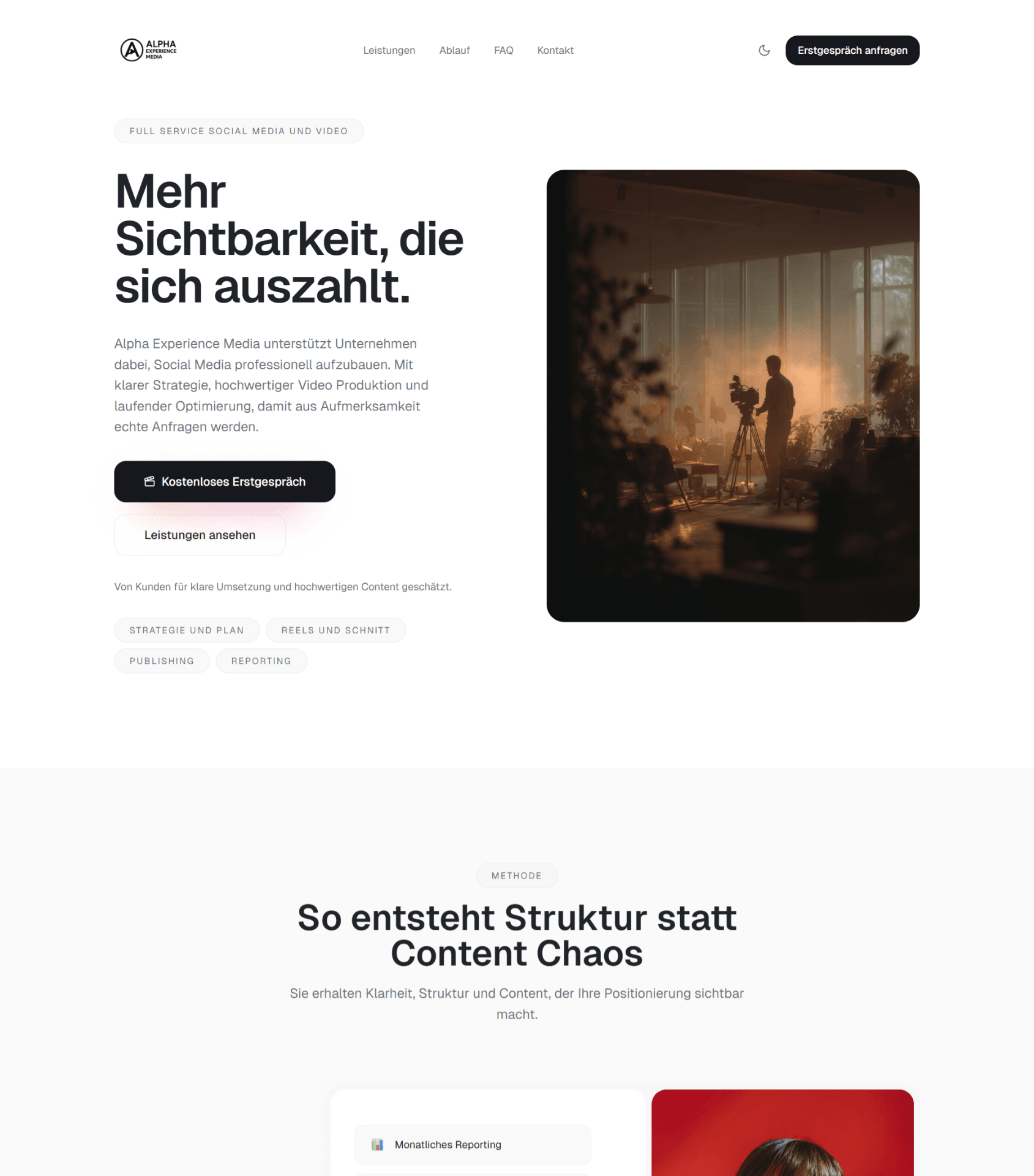Alpha Experience Media – Light Mode